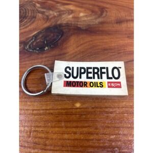 Vintage 3 1/2Exxon Superflo Motor Oil Key Chain